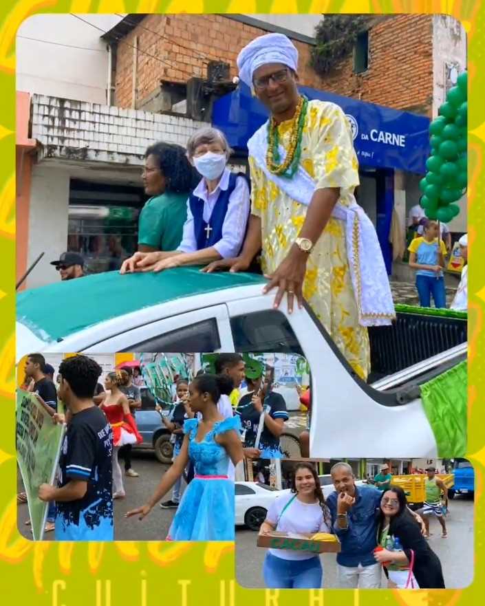 Camacã: Equipes da Gincana Cultural param a cidade com desfile no centro da cidade